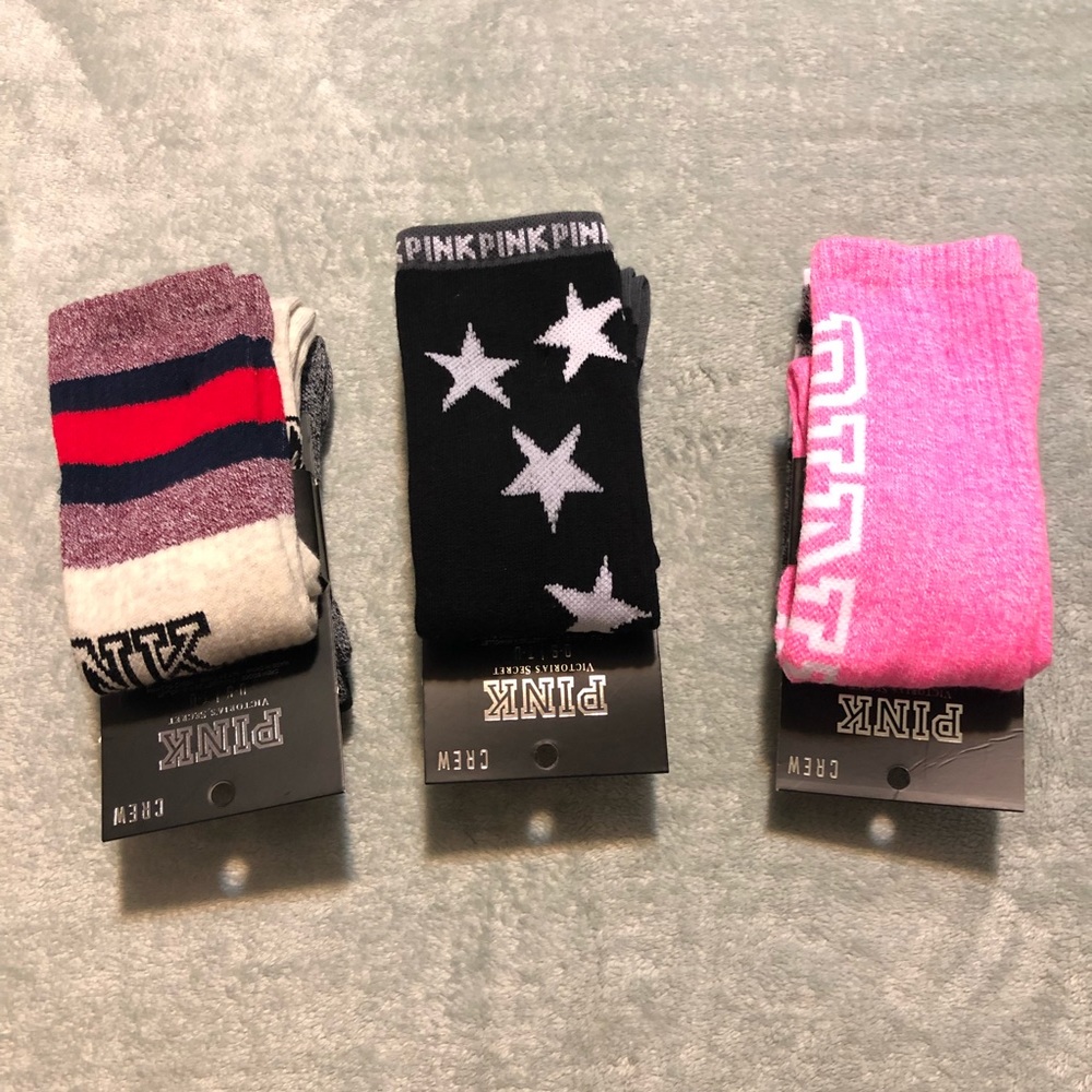 💕Pink VS 6 Pairs Socks 💕💕